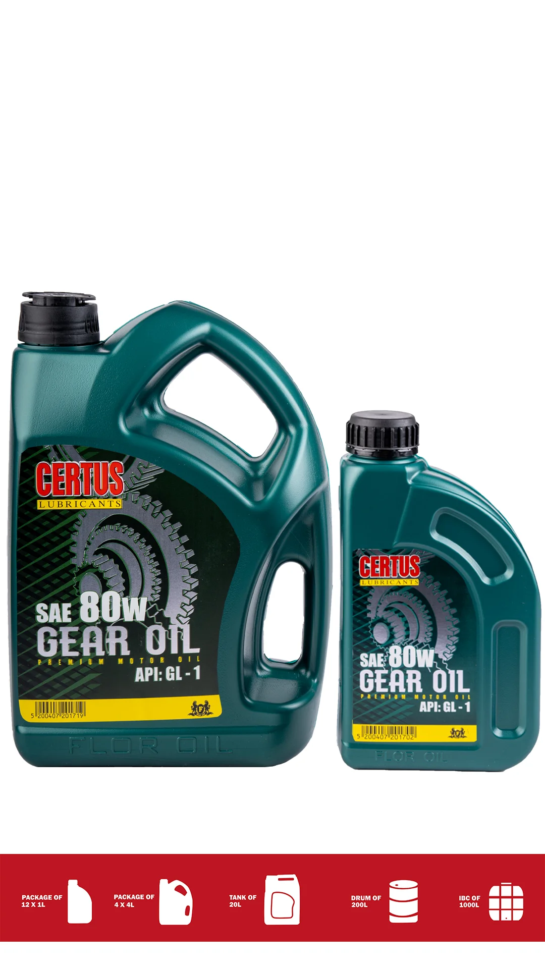 01335 GEAR OIL SAE 80 GL-1 - Image 1
