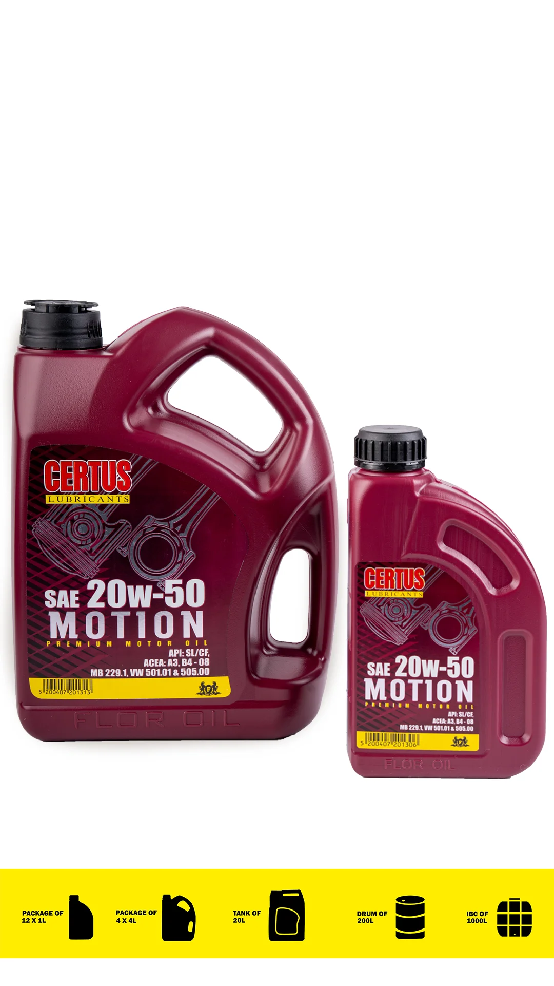 01340 MOTION SAE 20W-50 - Image 1