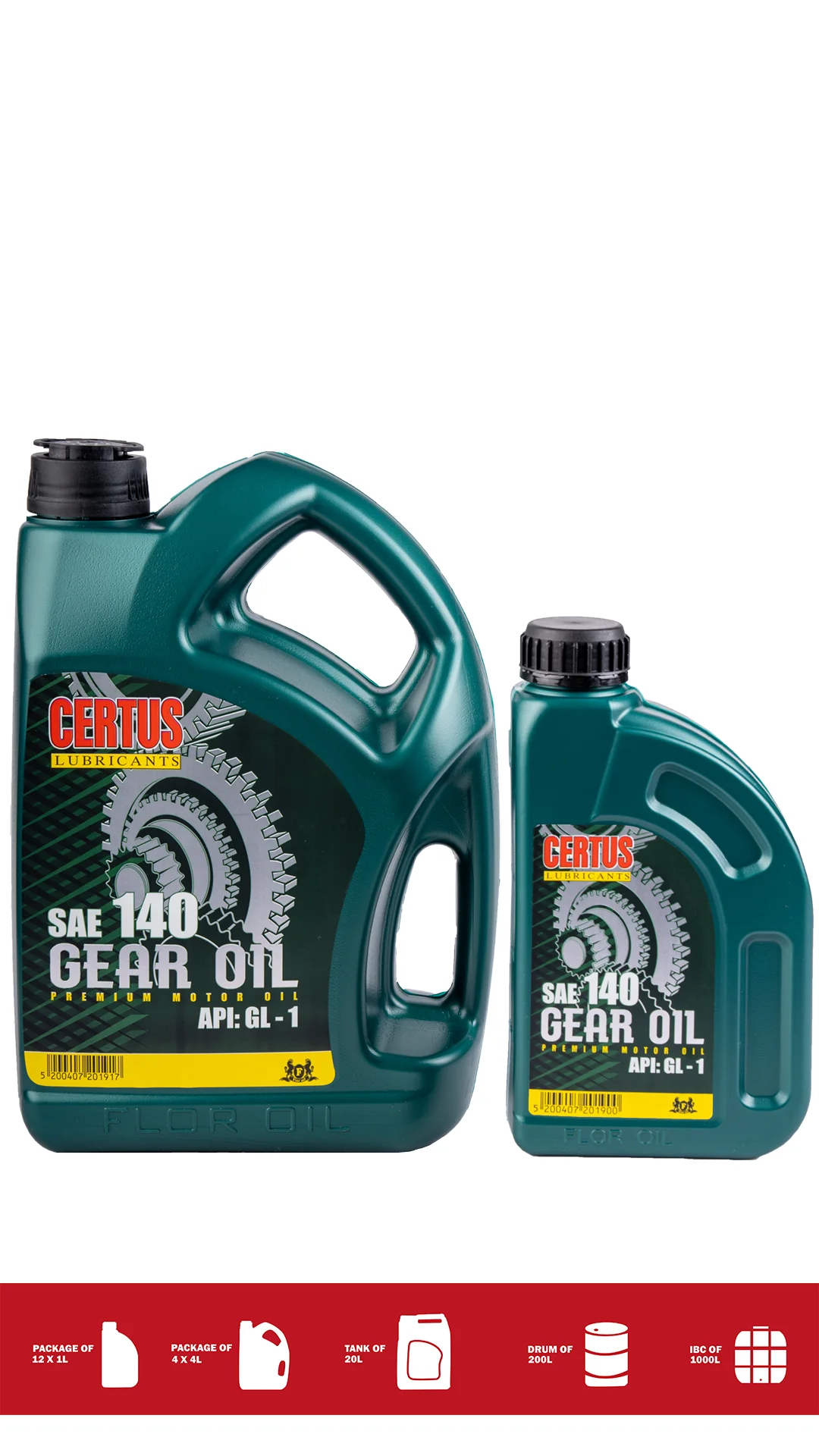 01347 GEAR OIL SAE 140 GL-1 - Image 1