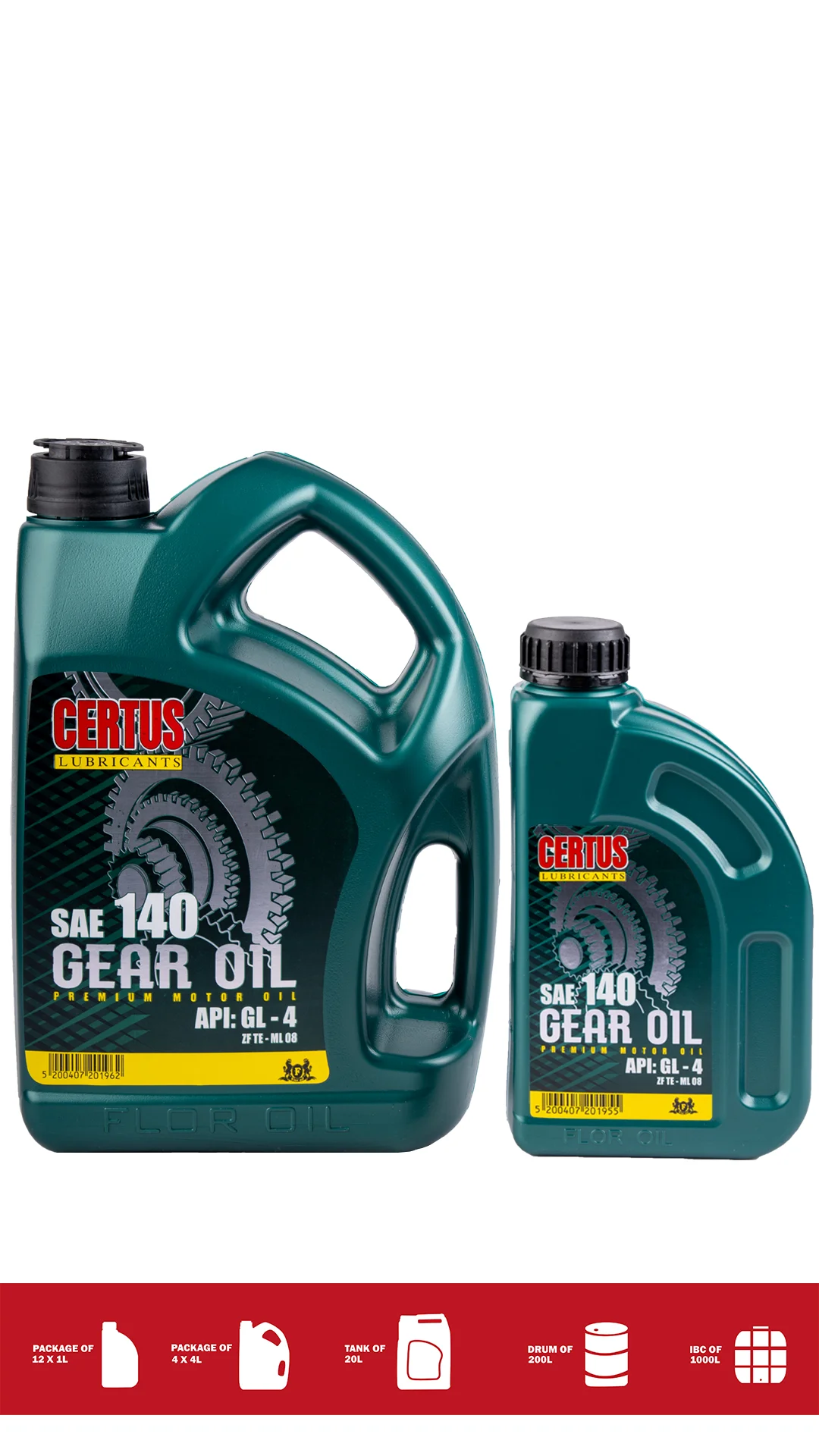 01357 GEAR OIL SAE 140 GL-4 - Image 1