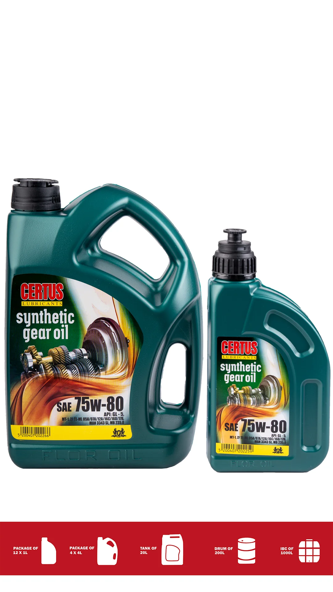 01366 GEAR OIL SAE 75W-80 - Image 1