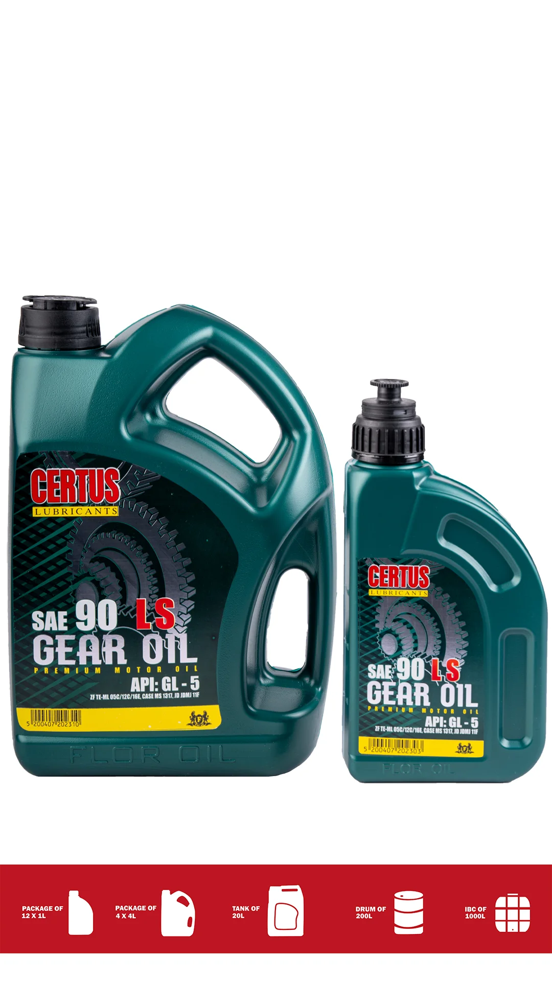 01369 GEAR OIL SAE 90 LS (80W-90, 85W-90) - Image 1