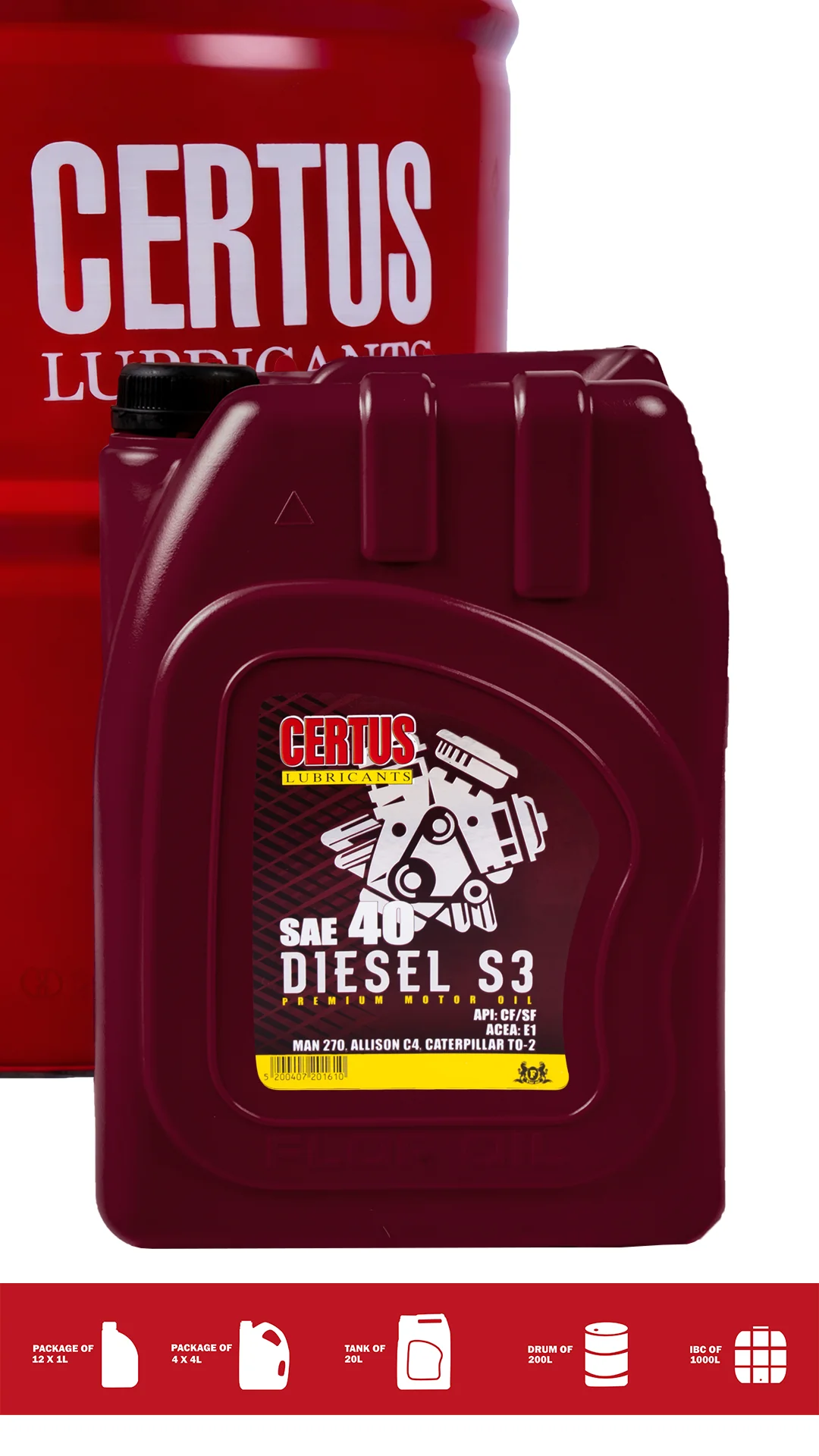 03699 DIESEL S3 SAE 40 - Image 1
